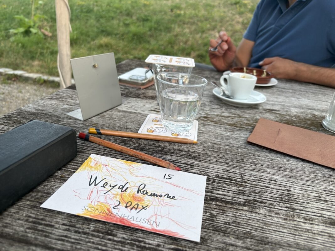 skizze am tisch